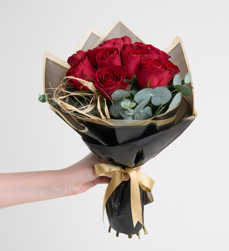 11'li Kırmızı Gül Çiçek Buketi