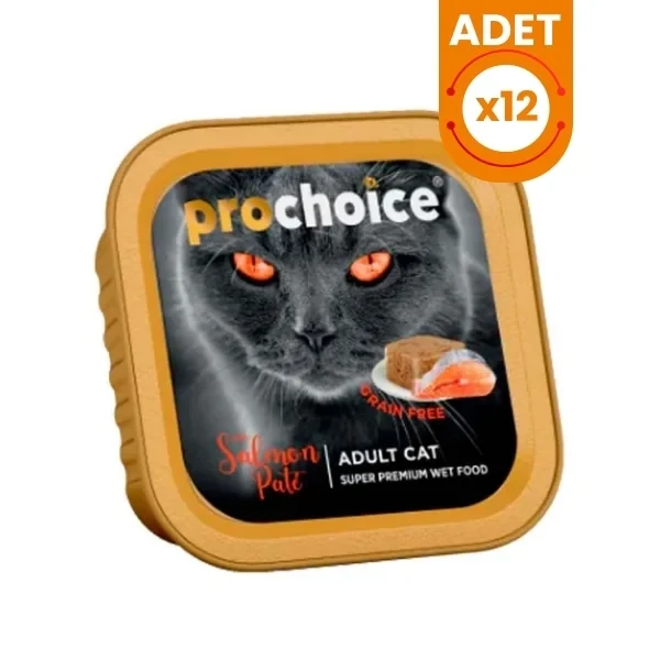 Pro Choice Adult Pate Somonlu Yetişkin Konserve Kedi Maması