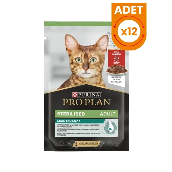 Pro Plan Sığır Etli Pouch Kısırlaştırılmış Konserve Kedi Maması