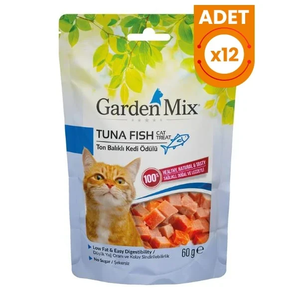 Garden Mix Ton Balıklı Düşük Yağlı Şekersiz Kedi Ödül Maması