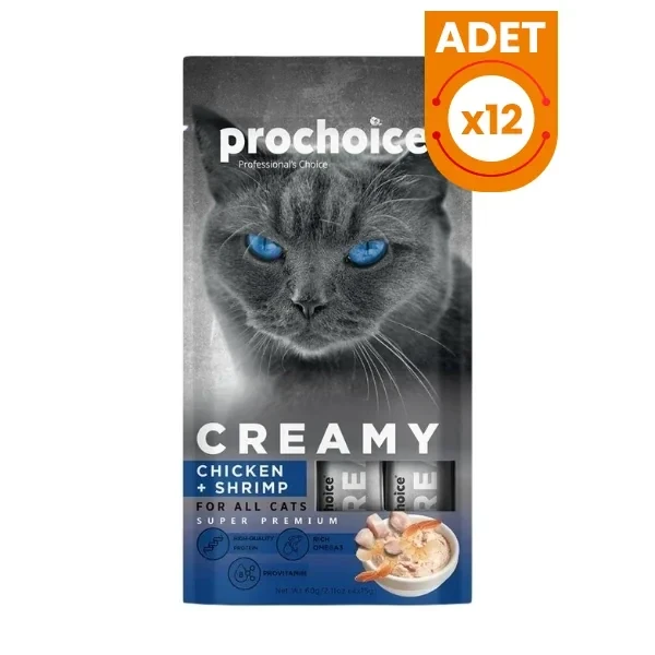 Prochoice Creamy Tavuklu ve Karidesli Sıvı Kedi Ödül Maması