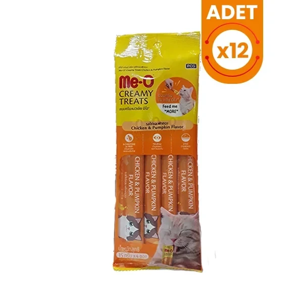 Meo Creamy Tavuk ve Bal Kabağı Lezzetli Kedi Ödül Maması